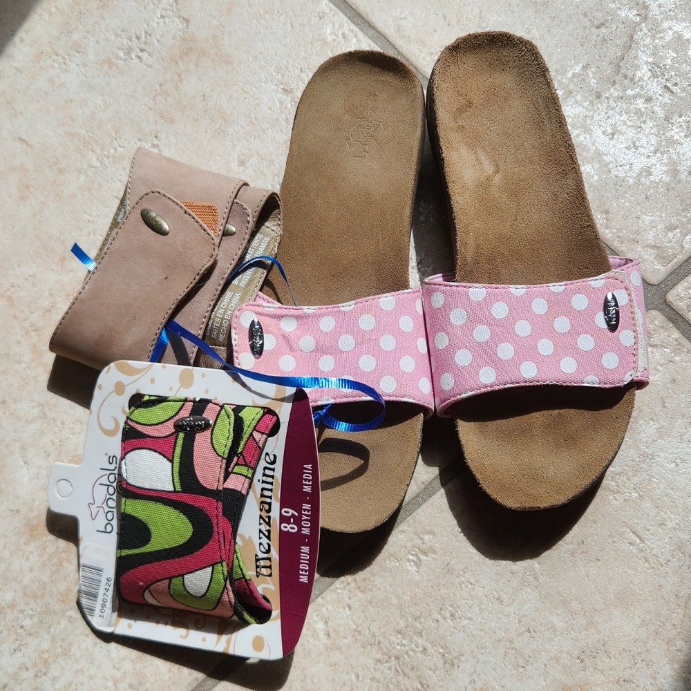 Bandals Sandals with interchangeable bands Sz 8 NWOT